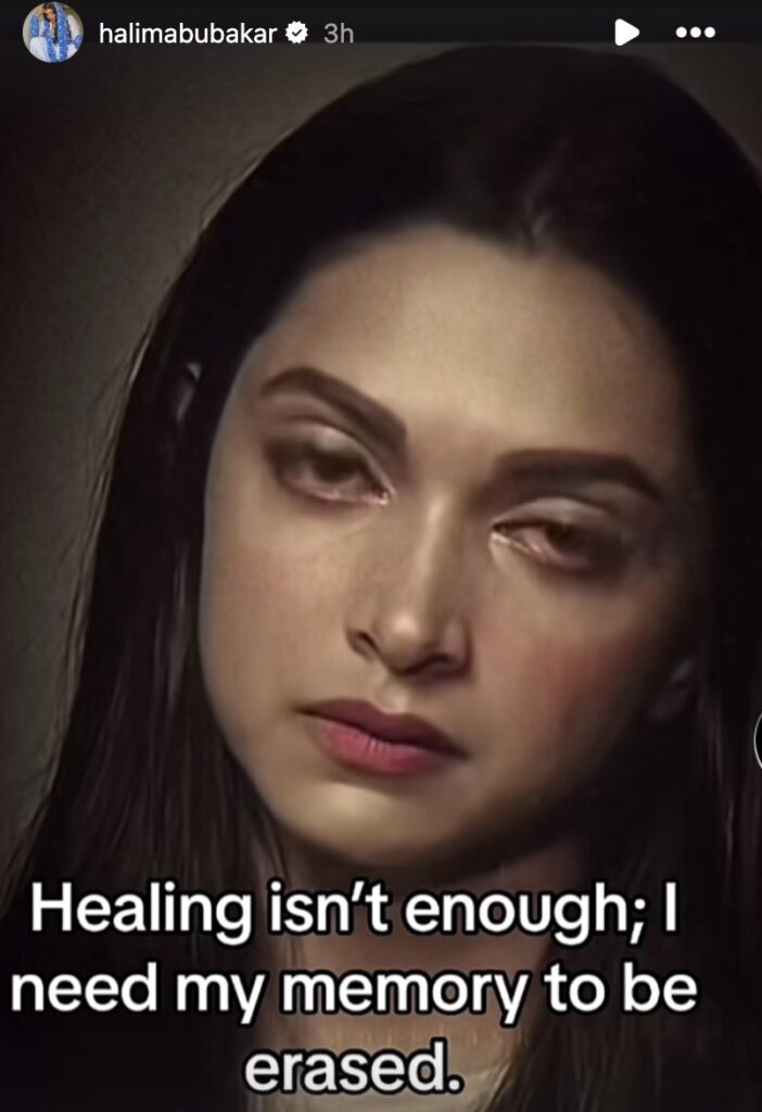 Halima Abubakar leaves cryptic message about her mental health